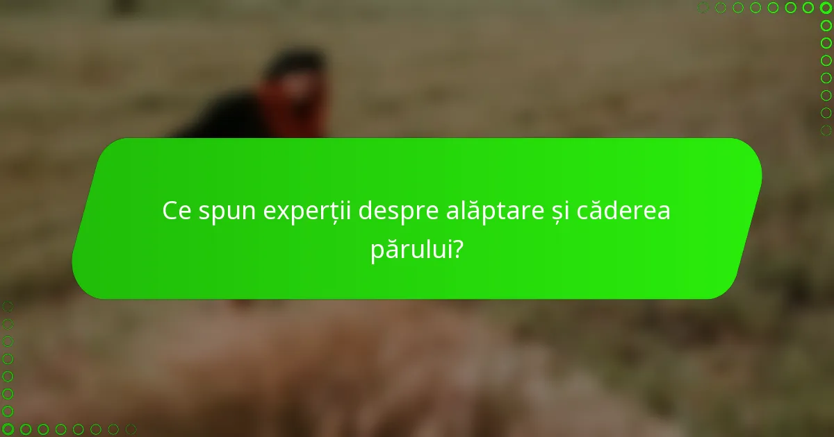 Ce spun experții despre alăptare și căderea părului?